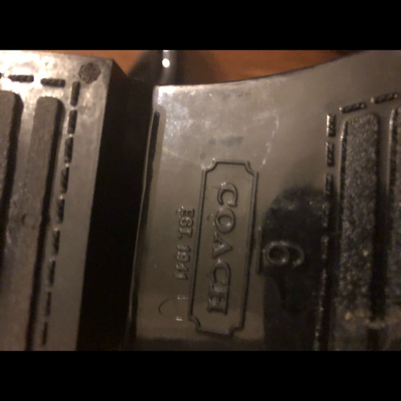 Coach Rainboots Size 6, 15.5 inches high - Picture 4 of 4